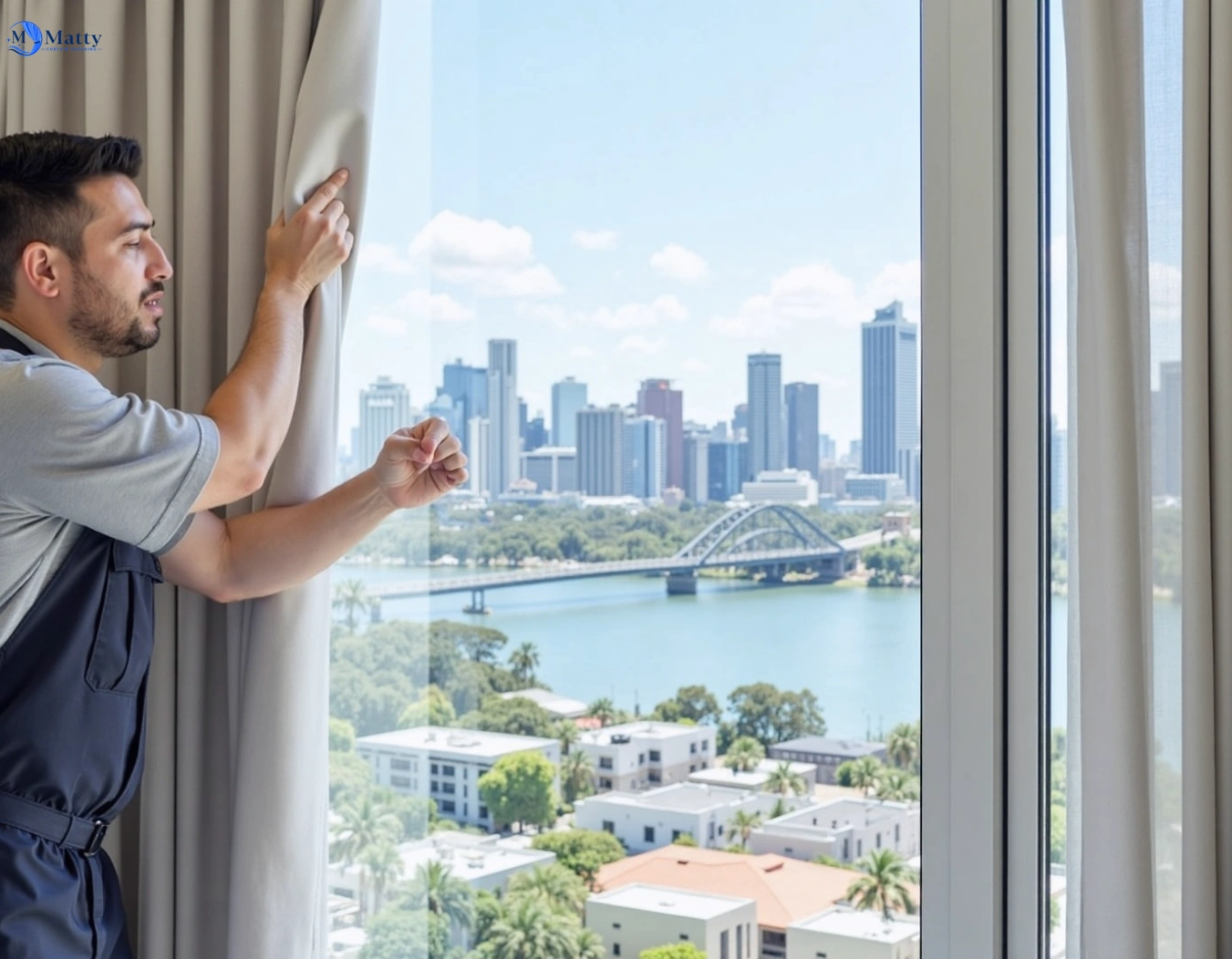 Professional curtain steam cleaning service hopetoun-vic QLD by Matty Curtain Cleaning